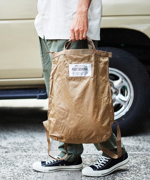 JACK & MARIE(ジャックアンドマリー)の「POSTGENERAL PACKABLE 2WAY BAG (ポストジェネラル )(エコバッグ/サブバッグ・メンズ・ブラック/オリーブ/ブラウン系その他/ベージュ系その他・FREE)」の17枚目の写真