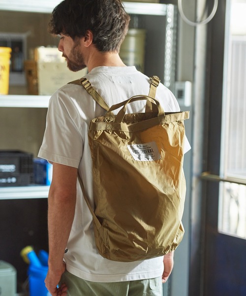 JACK & MARIE(ジャックアンドマリー)の「POSTGENERAL PACKABLE 2WAY BAG (ポストジェネラル )(エコバッグ/サブバッグ・メンズ・ブラック/オリーブ/ブラウン系その他/ベージュ系その他・FREE)」の20枚目の写真