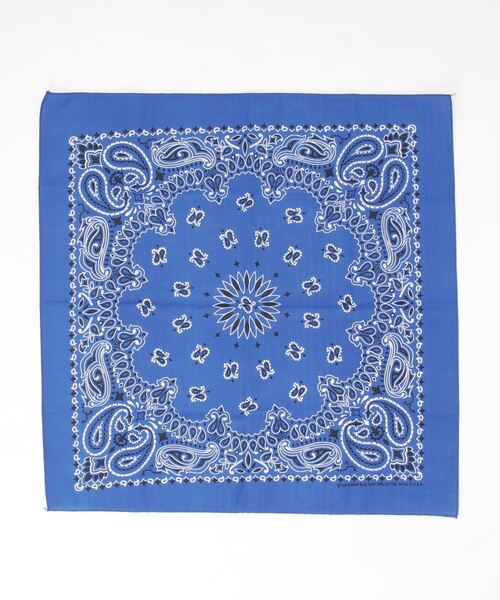 新品未使用 a.presse ペイズリー柄バンダナ スカーフ ハンカチ ネイビー ペイズリー柄 バンダナ 55×55cm ＜全35色＞ 大判 ハンカチ