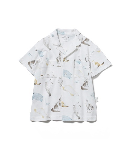 アニマルモチーフ 旭山動物園 Kids Kids Kids Pique ジェラートピケ のファッション シャツ ルームウェア パジャマ Gelato Gelato