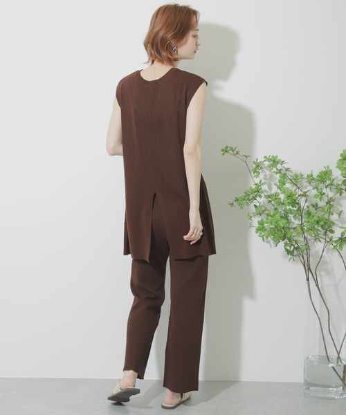 SENSE OF PLACE by URBAN RESEARCH（センスオブプレイスバイアーバンリサーチ）の「【WEB/一部店舗限定】センターシームニットセットアップ（ニット/セーター・レディース・ブラック/ベージュ/ブラウン/グリーン・ONE）」の18枚目の写真