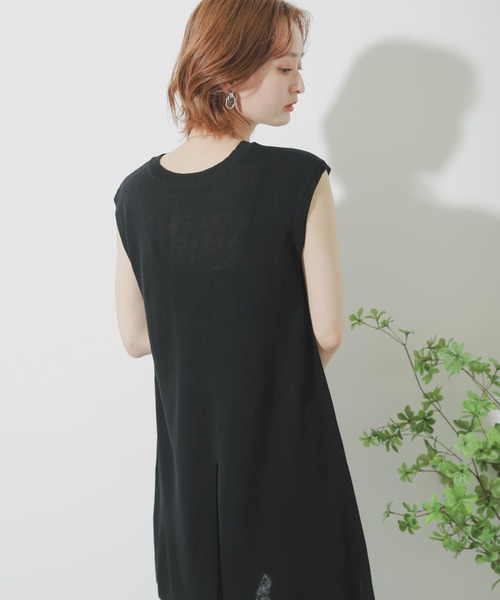 SENSE OF PLACE by URBAN RESEARCH（センスオブプレイスバイアーバンリサーチ）の「【WEB/一部店舗限定】センターシームニットセットアップ（ニット/セーター・レディース・ブラック/ベージュ/ブラウン/グリーン・ONE）」の14枚目の写真