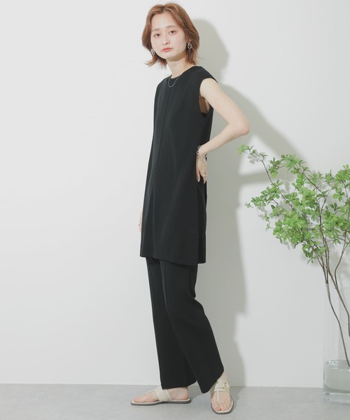 SENSE OF PLACE by URBAN RESEARCH（センスオブプレイスバイアーバンリサーチ）の「【WEB/一部店舗限定】センターシームニットセットアップ（ニット/セーター・レディース・ブラック/ベージュ/ブラウン/グリーン・ONE）」の20枚目の写真