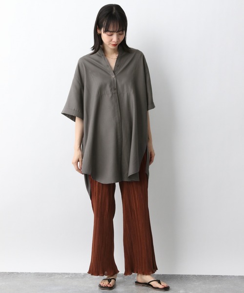 A part by（アパートバイ）の「プリーツフレアイージーパンツ　947447（その他パンツ・レディース・ブラック/ブラウン系その他/ベージュ/カーキ/ライトブルー・SMALL/MEDIUM）」の15枚目の写真