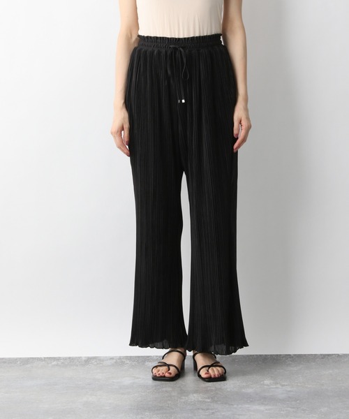 A part by（アパートバイ）の「プリーツフレアイージーパンツ　947447（その他パンツ・レディース・ブラック/ブラウン系その他/ベージュ/カーキ/ライトブルー・SMALL/MEDIUM）」の12枚目の写真