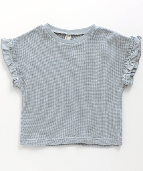 apres les cours（アプレレクール）の「ワッフルTシャツ（Tシャツ/カットソー・キッズ・サックスブルー/ピンク/ミント/アイボリー/ブラウン/ネイビー/オレンジ/その他2・110/120/140/130/100/90/80）」の7枚目の写真