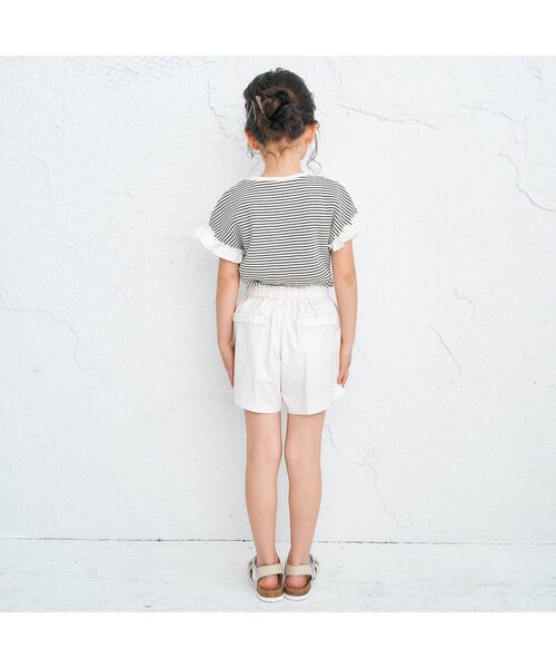 apres les cours（アプレレクール）の「ワッフルTシャツ（Tシャツ/カットソー・キッズ・サックスブルー/ピンク/ミント/アイボリー/ブラウン/ネイビー/オレンジ/その他2・110/120/140/130/100/90/80）」の10枚目の写真