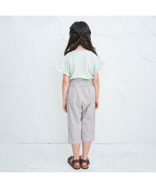 apres les cours（アプレレクール）の「ワッフルTシャツ（Tシャツ/カットソー・キッズ・サックスブルー/ピンク/ミント/アイボリー/ブラウン/ネイビー/オレンジ/その他2・110/120/140/130/100/90/80）」の12枚目の写真