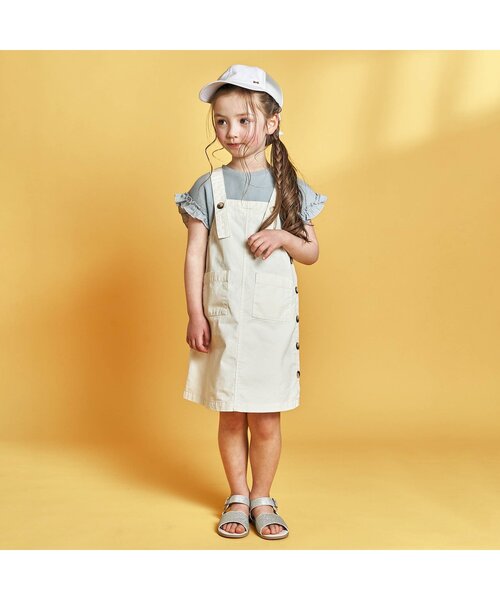 apres les cours（アプレレクール）の「ワッフルTシャツ（Tシャツ/カットソー・キッズ・サックスブルー/ピンク/ミント/アイボリー/ブラウン/ネイビー/オレンジ/その他2・110/120/140/130/100/90/80）」の15枚目の写真