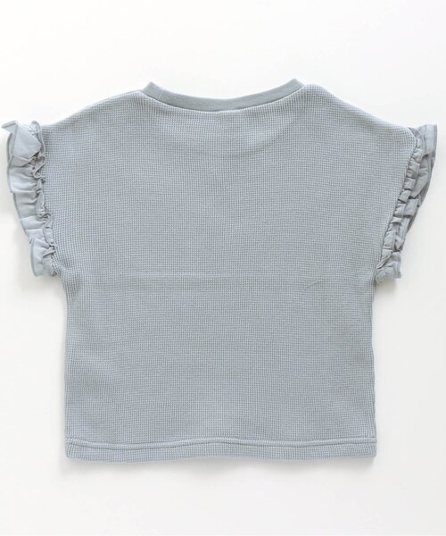 apres les cours（アプレレクール）の「ワッフルTシャツ（Tシャツ/カットソー・キッズ・サックスブルー/ピンク/ミント/アイボリー/ブラウン/ネイビー/オレンジ/その他2・110/120/140/130/100/90/80）」の19枚目の写真