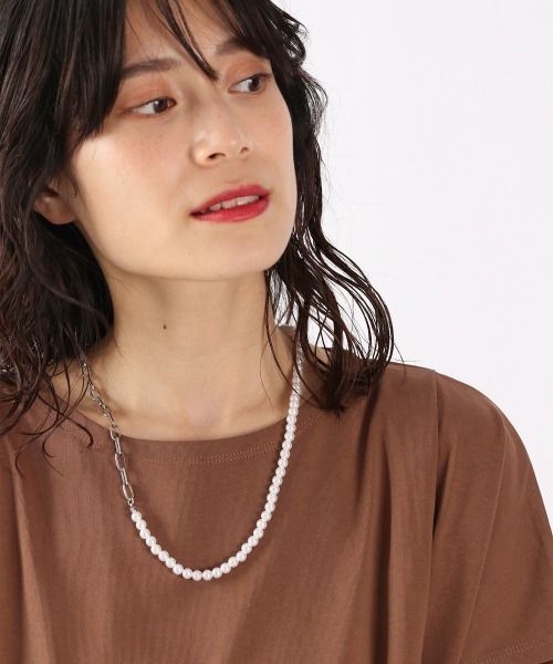 LOWRYS FARM(ローリーズファーム)の「パールチェーンネックレス 946189(ネックレス・レディース・その他2/その他1/その他4/その他3・FREE)」の2枚目の写真