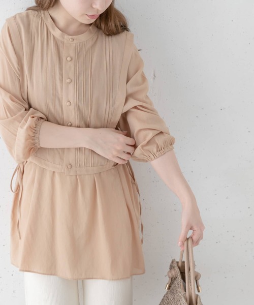 URBAN RESEARCH Sonny Label（アーバンリサーチサニーレーベル）の「ピンタックベストセットブラウス（シャツ/ブラウス・レディース・ブラック/アイボリー/ベージュ・FREE）」の21枚目の写真