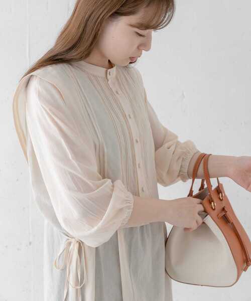 URBAN RESEARCH Sonny Label（アーバンリサーチサニーレーベル）の「ピンタックベストセットブラウス（シャツ/ブラウス・レディース・ブラック/アイボリー/ベージュ・FREE）」の22枚目の写真