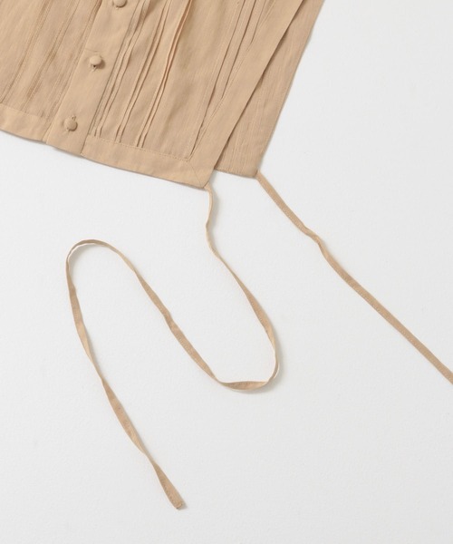 URBAN RESEARCH Sonny Label（アーバンリサーチサニーレーベル）の「ピンタックベストセットブラウス（シャツ/ブラウス・レディース・ブラック/アイボリー/ベージュ・FREE）」の9枚目の写真