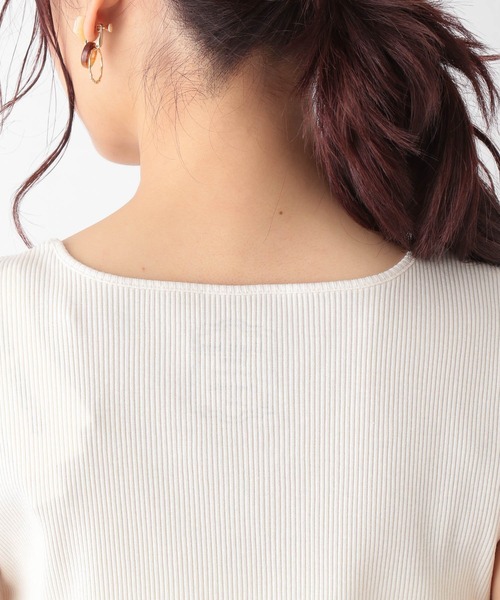 GLOBAL WORK（グローバルワーク）の「Beauteeスクエアタンク/941356（タンクトップ・レディース・ホワイト/ブラック/アイボリー/キャメル/ライトイエロー/グリーン系その他3/ダークグレー/その他・MEDIUM/LARGE）」の21枚目の写真