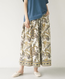 CRAFT STANDARD BOUTIQUE | インドコットン ペイズリーパネル柄スカート　＊◇(スカート)
