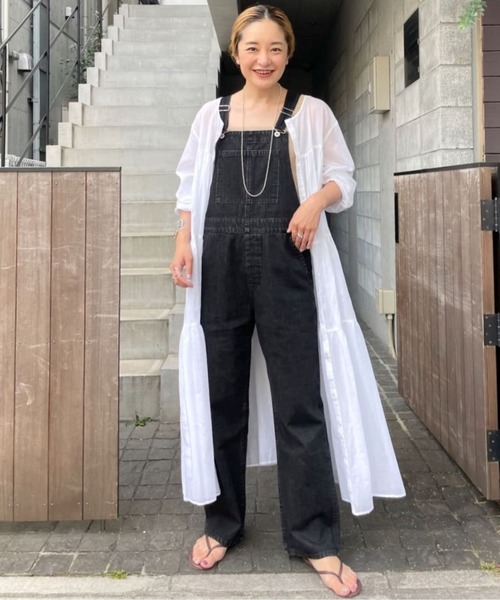 SHENERY（シーナリー）の「ボイルティアード2WAYワンピース（ワンピース・レディース・ブラック/レッド/オフホワイト・FREE）」の2枚目の写真