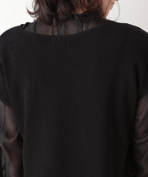 LEPSIM（レプシィム）の「レイヤードベスト　948378（Tシャツ/カットソー・レディース・ブラック/キャメル/グレー・FREE）」の7枚目の写真