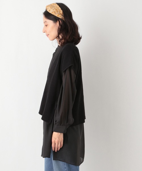 LEPSIM（レプシィム）の「レイヤードベスト　948378（Tシャツ/カットソー・レディース・ブラック/キャメル/グレー・FREE）」の5枚目の写真