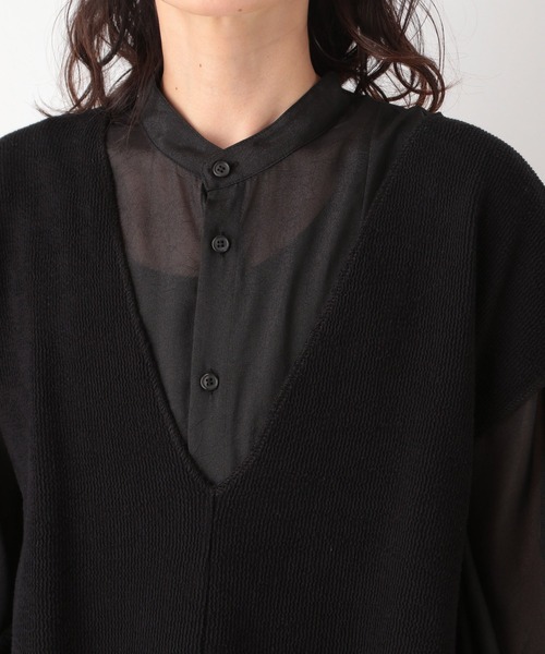 LEPSIM（レプシィム）の「レイヤードベスト　948378（Tシャツ/カットソー・レディース・ブラック/キャメル/グレー・FREE）」の4枚目の写真