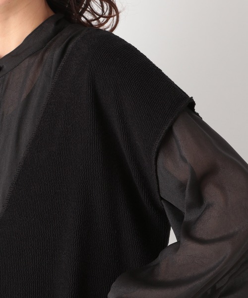 LEPSIM（レプシィム）の「レイヤードベスト　948378（Tシャツ/カットソー・レディース・ブラック/キャメル/グレー・FREE）」の12枚目の写真