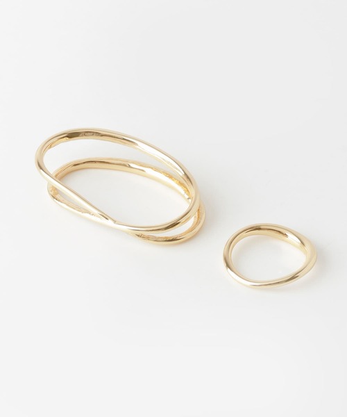 SMELLY（スメリー）の「2WAYダブルフィンガーリング（リング・レディース・ゴールド・-）」の5枚目の写真