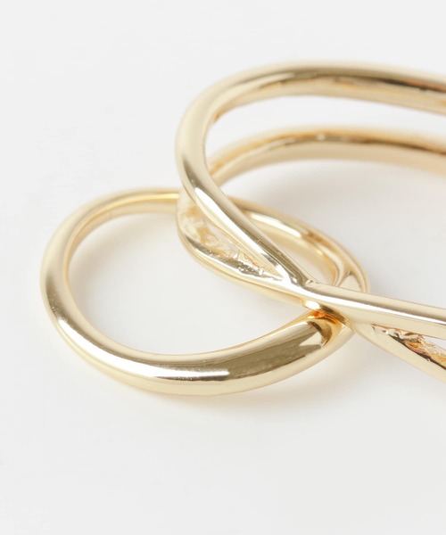 SMELLY（スメリー）の「2WAYダブルフィンガーリング（リング・レディース・ゴールド・-）」の3枚目の写真