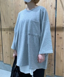 DANKE SCHON | DankeSchon/ダンケシェーン/10/1天竺ステッチポケットTシャツ(Tシャツ/カットソー)
