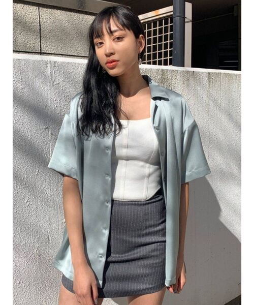 EMODA(エモダ)の「カーブミニスカート(スカート・レディース・ホワイト/ブラック/その他・SMALL/MEDIUM)」の5枚目の写真