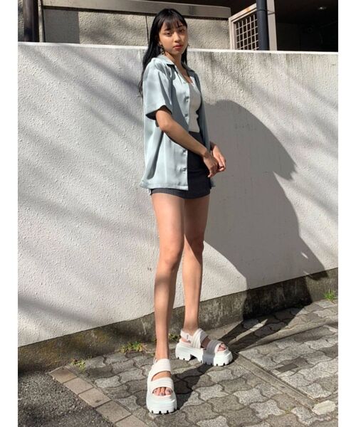 EMODA(エモダ)の「カーブミニスカート(スカート・レディース・ホワイト/ブラック/その他・SMALL/MEDIUM)」の6枚目の写真