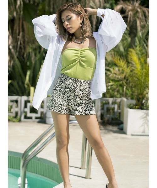 EGOIST（エゴイスト）の「ボリュームパフシアーシャツ（シャツ/ブラウス・レディース・ブラック/パープル/ホワイト・FREE）」の18枚目の写真