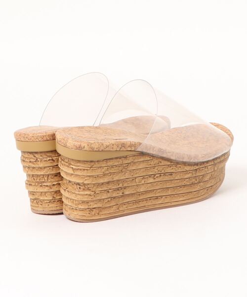 ENVYM（アンビー）の「ウェッジセンターシームサンダル（サンダル・レディース・クリア/ブラック・24.5cm/23.5cm/22.5cm）」の8枚目の写真