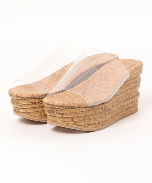 ENVYM（アンビー）の「ウェッジセンターシームサンダル（サンダル・レディース・クリア/ブラック・24.5cm/23.5cm/22.5cm）」の7枚目の写真