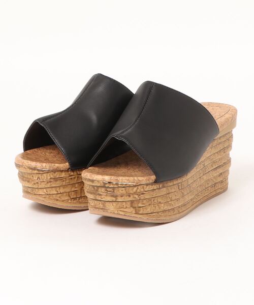 ENVYM（アンビー）の「ウェッジセンターシームサンダル（サンダル・レディース・クリア/ブラック・24.5cm/23.5cm/22.5cm）」の10枚目の写真