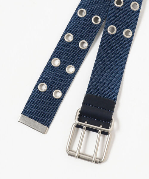 BEAMS BOY（ビームスボーイ）の「BEAMS BOY / ダブルハトメ テープ ベルト（ベルト・レディース・ネイビー/ブラウン・ONE SIZE）」の4枚目の写真