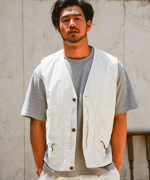 NANGA(ナンガ)の「【NANGA Mt. & Sea】ハンティングベスト(ベスト・メンズ・ホワイト/ネイビー/カーキ・MEDIUM/LARGE)」の2枚目の写真