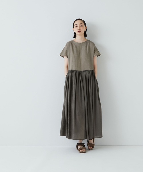 品質は非常に良い リネン コットンワンピース