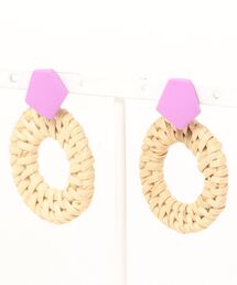 【atelier*mio】クレイ × ラタン pierce