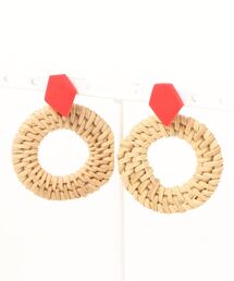 【atelier*mio】クレイ × ラタン pierce
