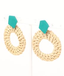 【atelier*mio】クレイ × ラタン pierce