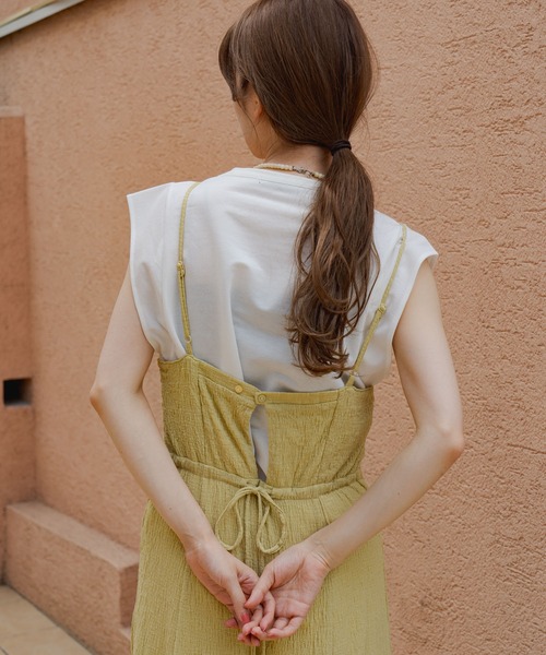 Kastane（カスタネ）の「フクレジャガードマーメイドワンピース（ワンピース・レディース・ブラック/アイボリー/グリーン系その他/ブラック系その他/グリーン系その他2/ホワイト系その他/ベージュ・FREE）」の18枚目の写真