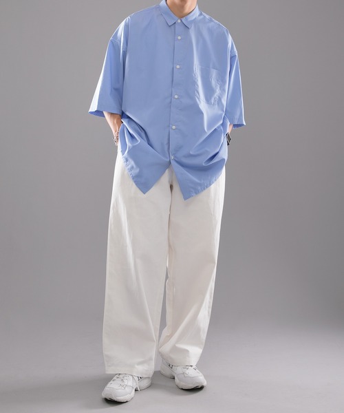 kutir（クティール）の「ルーズビッグシャツ（シャツ/ブラウス・メンズ・サックスブルー/ライトグリーン/ライトピンク・MEDIUM/LARGE）」の20枚目の写真