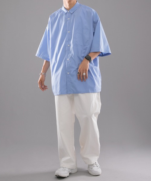 kutir（クティール）の「ルーズビッグシャツ（シャツ/ブラウス・メンズ・サックスブルー/ライトグリーン/ライトピンク・MEDIUM/LARGE）」の19枚目の写真