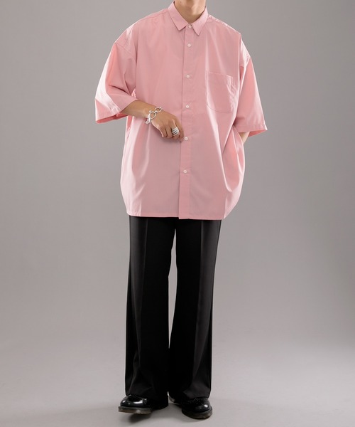 kutir（クティール）の「ルーズビッグシャツ（シャツ/ブラウス・メンズ・サックスブルー/ライトグリーン/ライトピンク・MEDIUM/LARGE）」の5枚目の写真