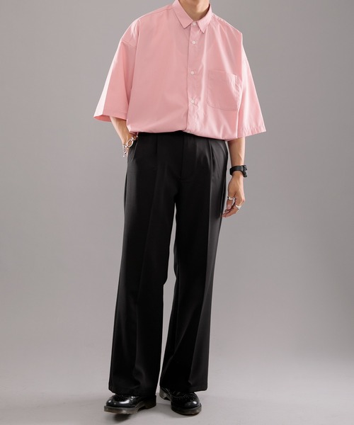 kutir（クティール）の「ルーズビッグシャツ（シャツ/ブラウス・メンズ・サックスブルー/ライトグリーン/ライトピンク・MEDIUM/LARGE）」の8枚目の写真