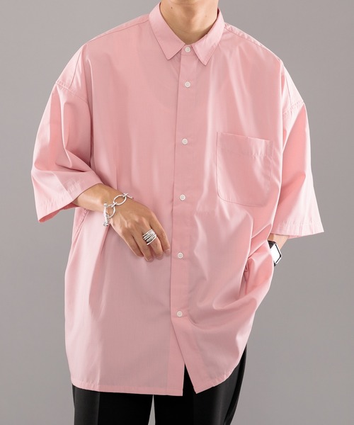 kutir（クティール）の「ルーズビッグシャツ（シャツ/ブラウス・メンズ・サックスブルー/ライトグリーン/ライトピンク・MEDIUM/LARGE）」の13枚目の写真