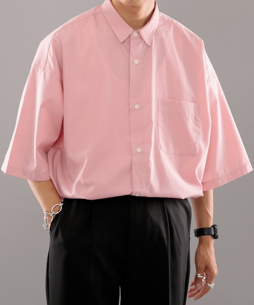 kutir（クティール）の「ルーズビッグシャツ（シャツ/ブラウス・メンズ・サックスブルー/ライトグリーン/ライトピンク・MEDIUM/LARGE）」の14枚目の写真