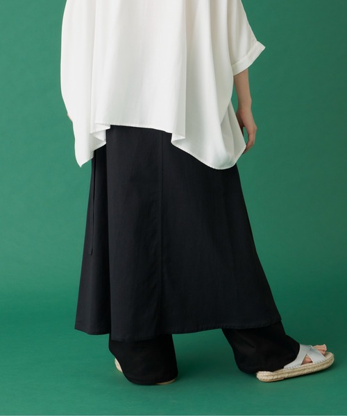 manana suerte（マニャーナスエルテ）の「コットンオーバースカート（スカート・レディース・ホワイト/ブラック・FREE）」の22枚目の写真