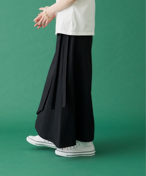 manana suerte（マニャーナスエルテ）の「コットンオーバースカート（スカート・レディース・ホワイト/ブラック・FREE）」の16枚目の写真