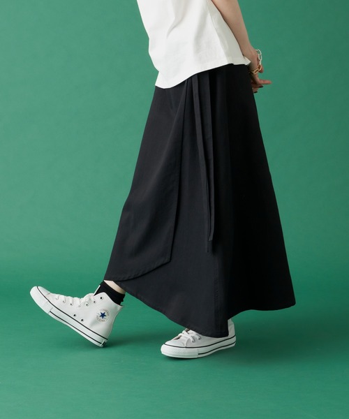 manana suerte（マニャーナスエルテ）の「コットンオーバースカート（スカート・レディース・ホワイト/ブラック・FREE）」の17枚目の写真